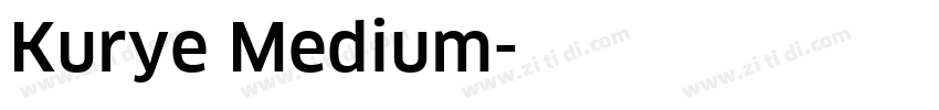 Kurye Medium字体转换
